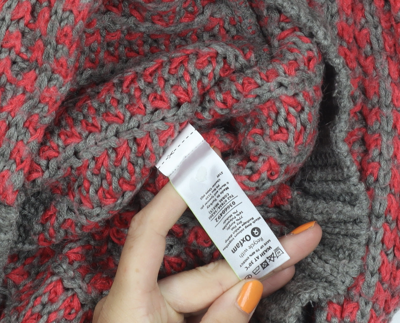 M&S Women Grey Striped Open Front Cardigan S