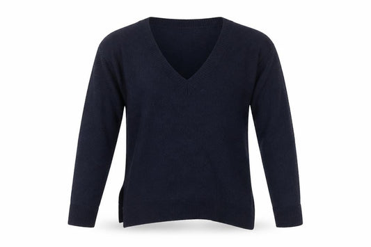 Zara Men's Blue V-Neck Jumper, Medium, Wool Blend