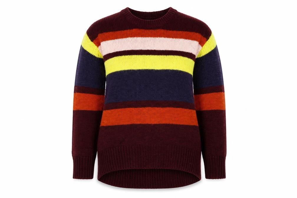 New Look Women's Multicoloured Striped Pullover Jumper Size S