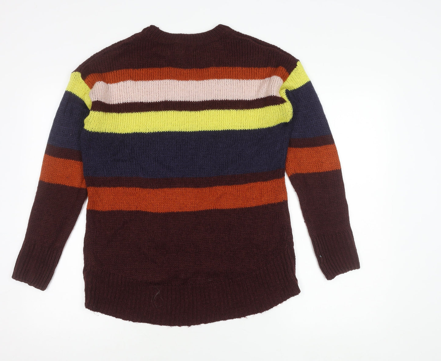 New Look Women's Multicoloured Striped Pullover Jumper Size S