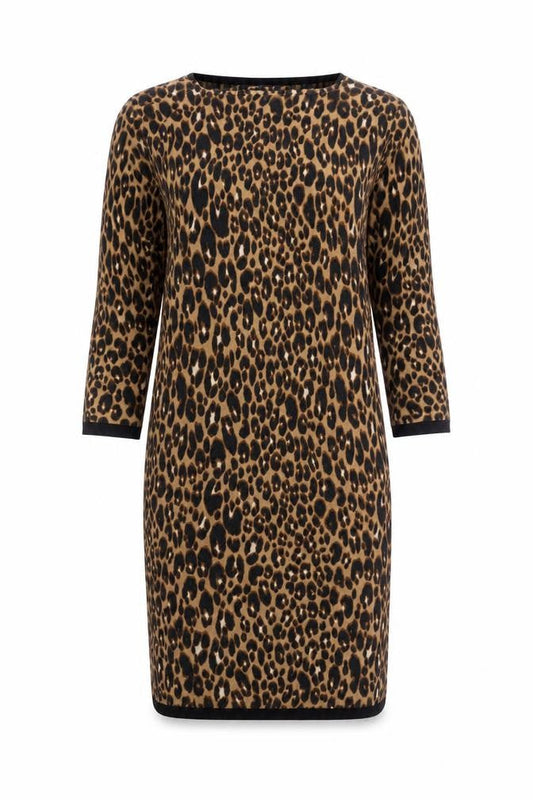 Next Women's Brown Animal Print Dress Size 10
