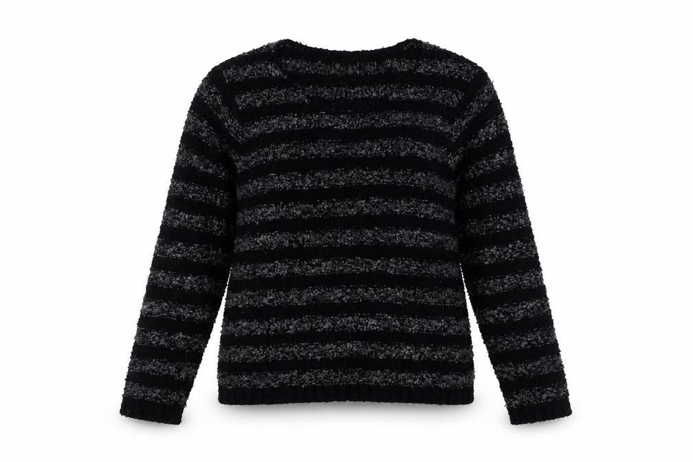 M&Co Women's Blue Striped Pullover Jumper Size 14