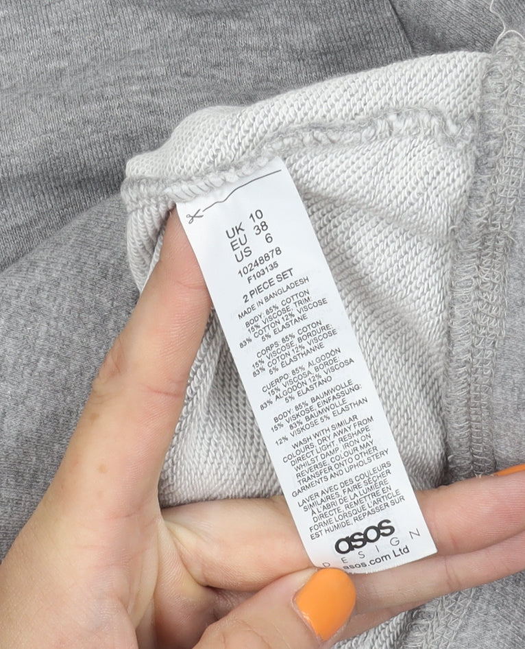 ASOS Women's Grey Petites Sweatshirt, Size 10