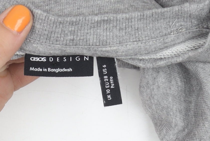 ASOS Women's Grey Petites Sweatshirt, Size 10