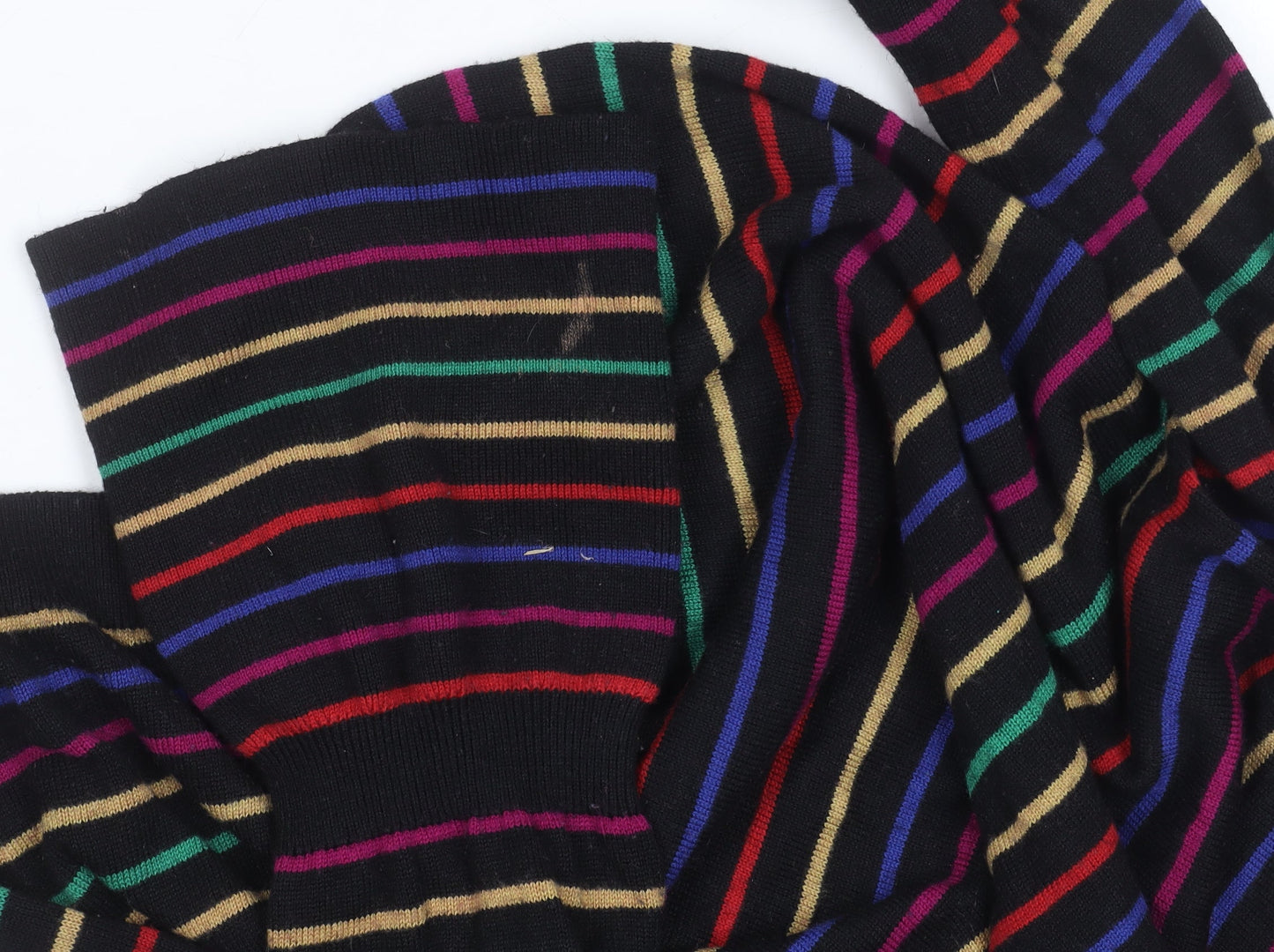 ASOS Women's Multicoloured Striped Pullover Jumper - Size 16