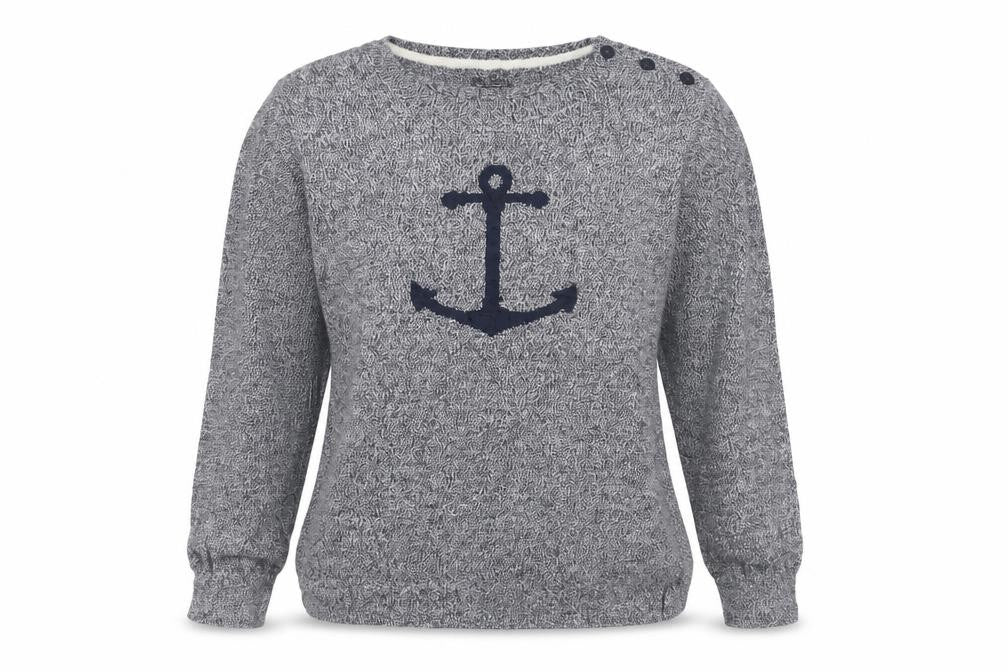 Nautica Women's Blue Knit Pullover Jumper Size L