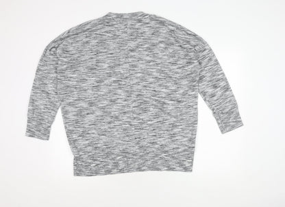 Next Men's Grey V-Neck Jumper Size L Pullover