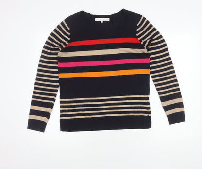 Additional front view of Next Women's Multicoloured Striped jumper, size 10