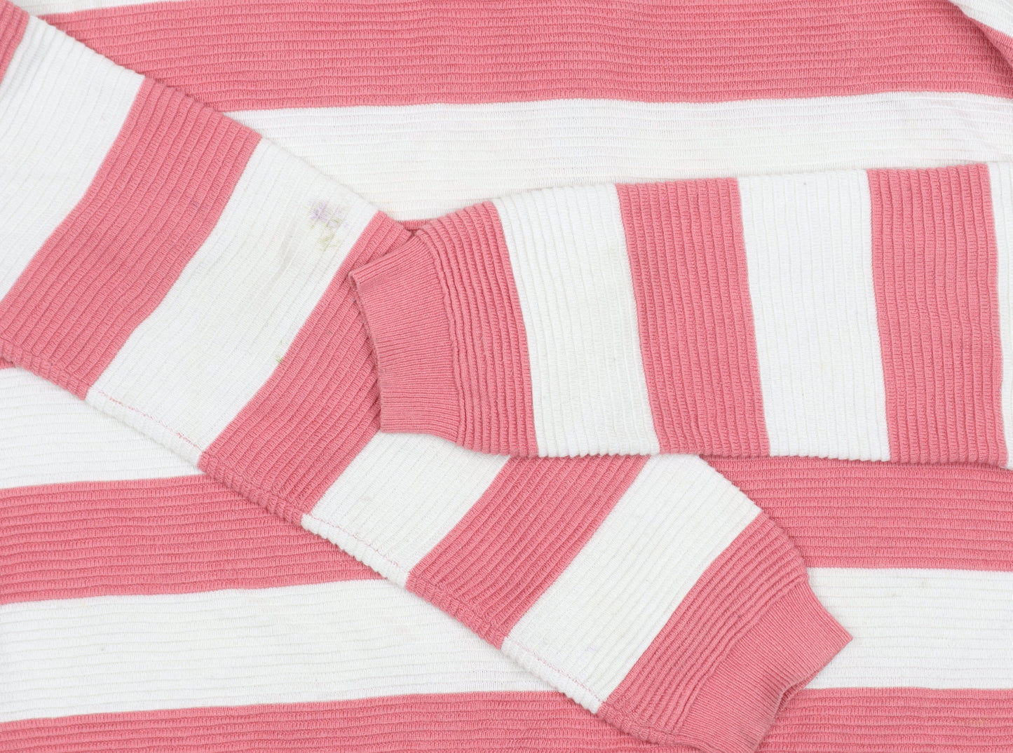 Next Women's Pink Striped Full Zip Jumper, Size 10