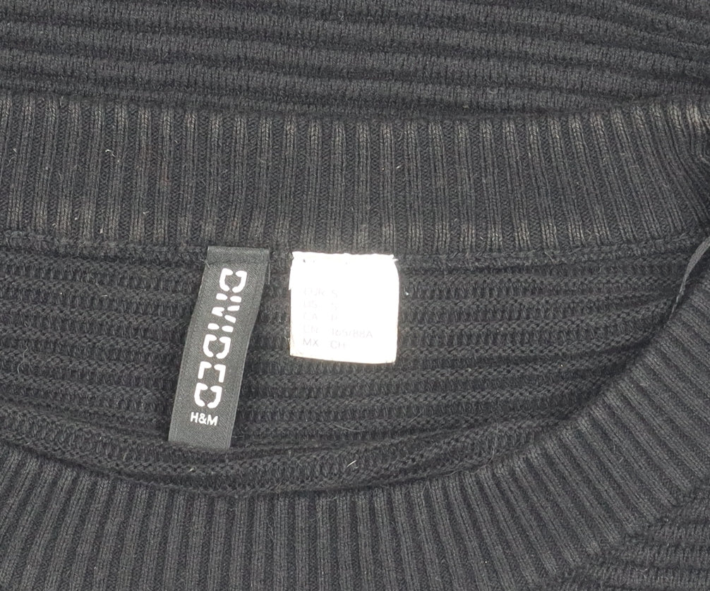 H&M Women's Black Pullover Jumper Size 12