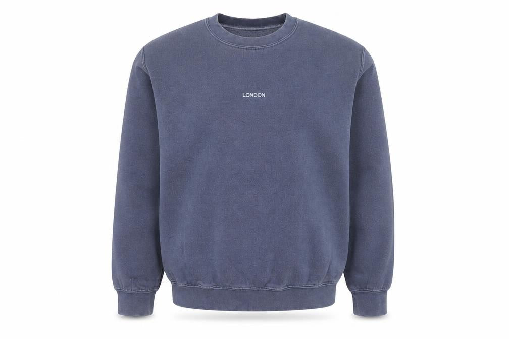 Topman Men's Blue XS Sweatshirt Crew Neck Pullover