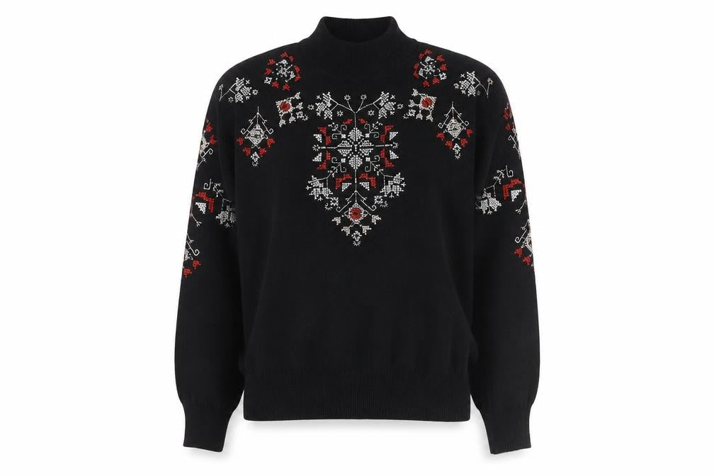 New Look Women's Black High Neck Jumper M