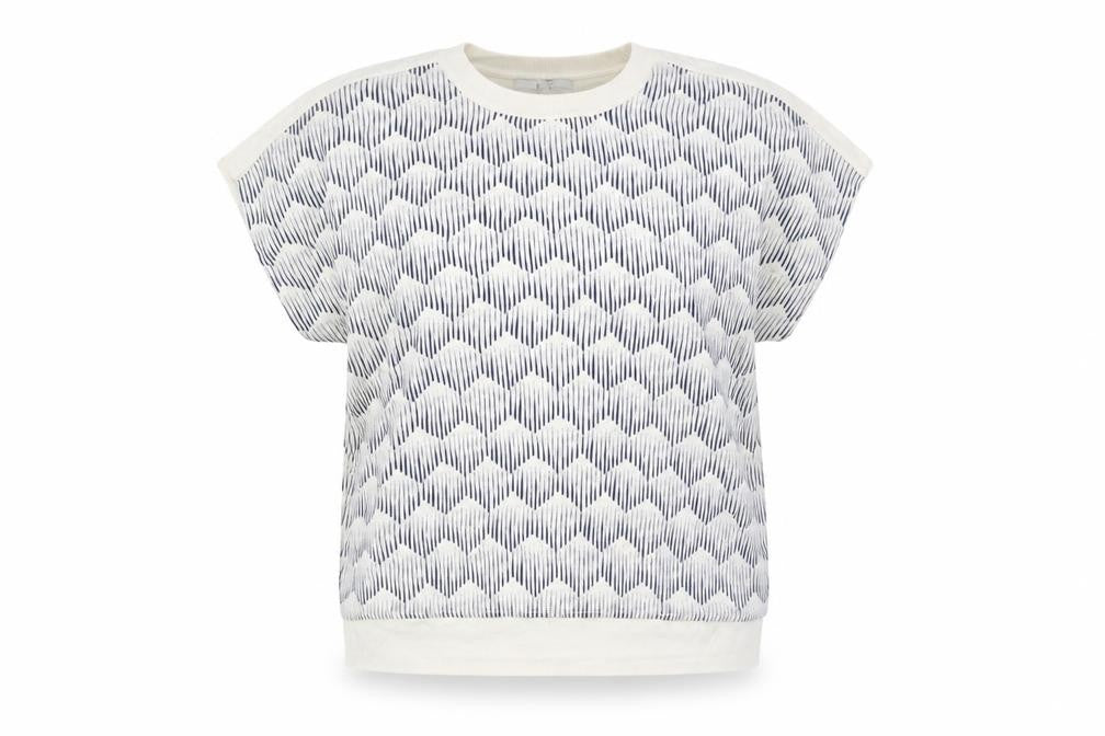 Next Women's Ivory Geometric Top, Size 14