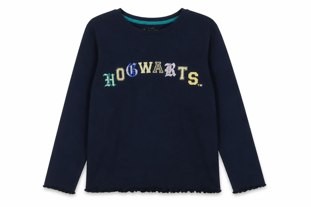 Marks & Spencer Girls Blue Hogwarts T-Shirt 15-16 Years