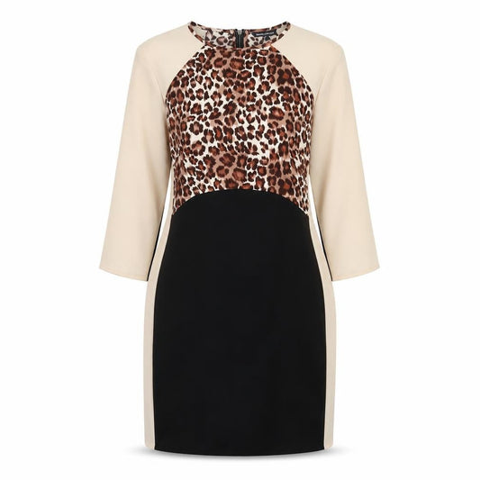 Warehouse Women's Multicoloured Dress, UK 10, Animal Print
