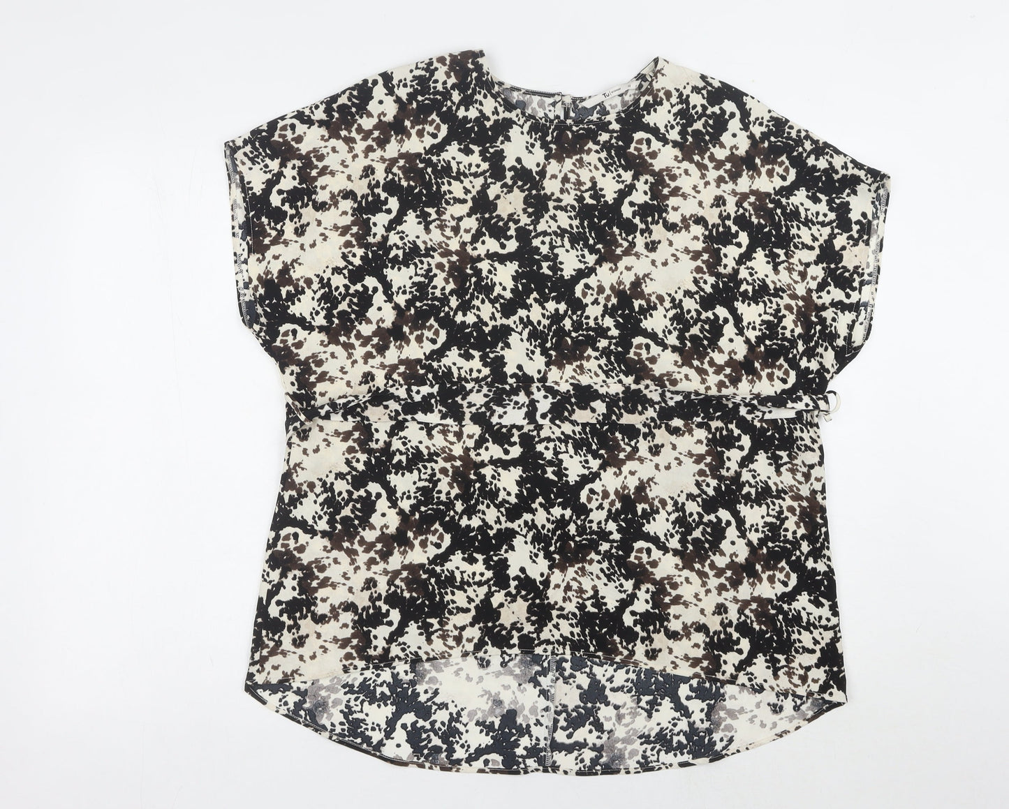 Tu Women's Multicoloured Size 10 Animal Print Top