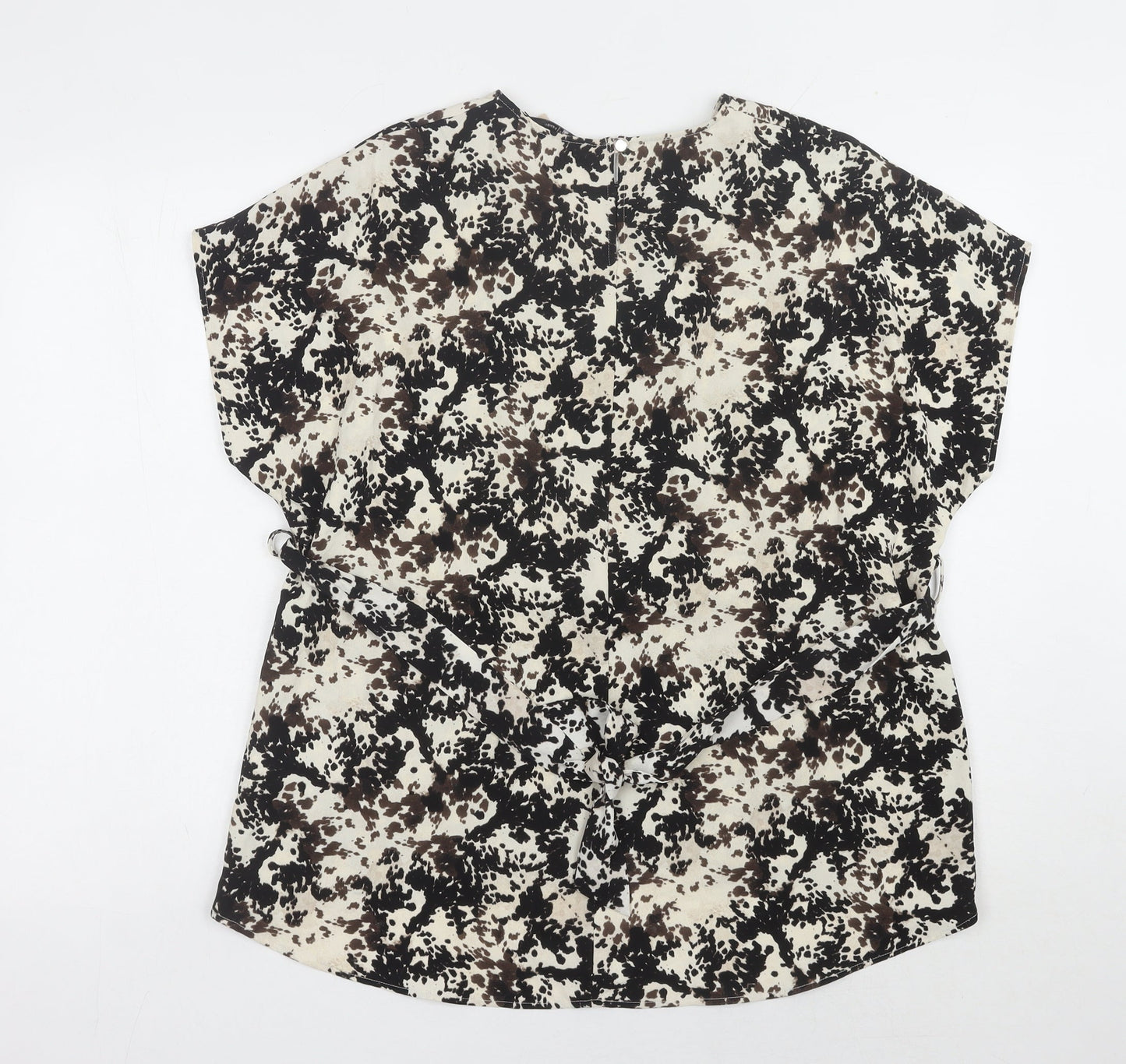 Tu Women's Multicoloured Size 10 Animal Print Top