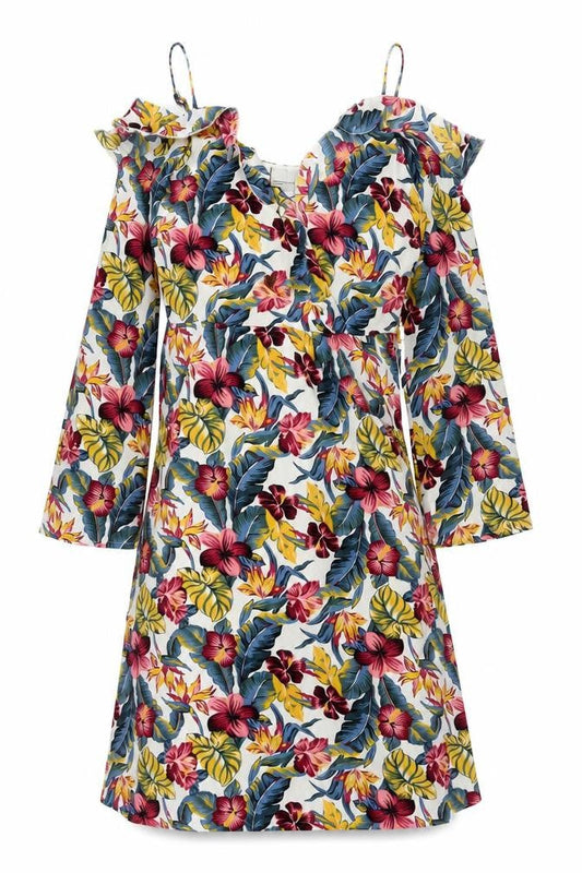 Vero Moda Women's Floral Long Sleeve Dress, Size S