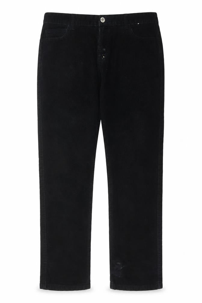 Denim Co. Men's Black Corduroy Trousers, Size 36