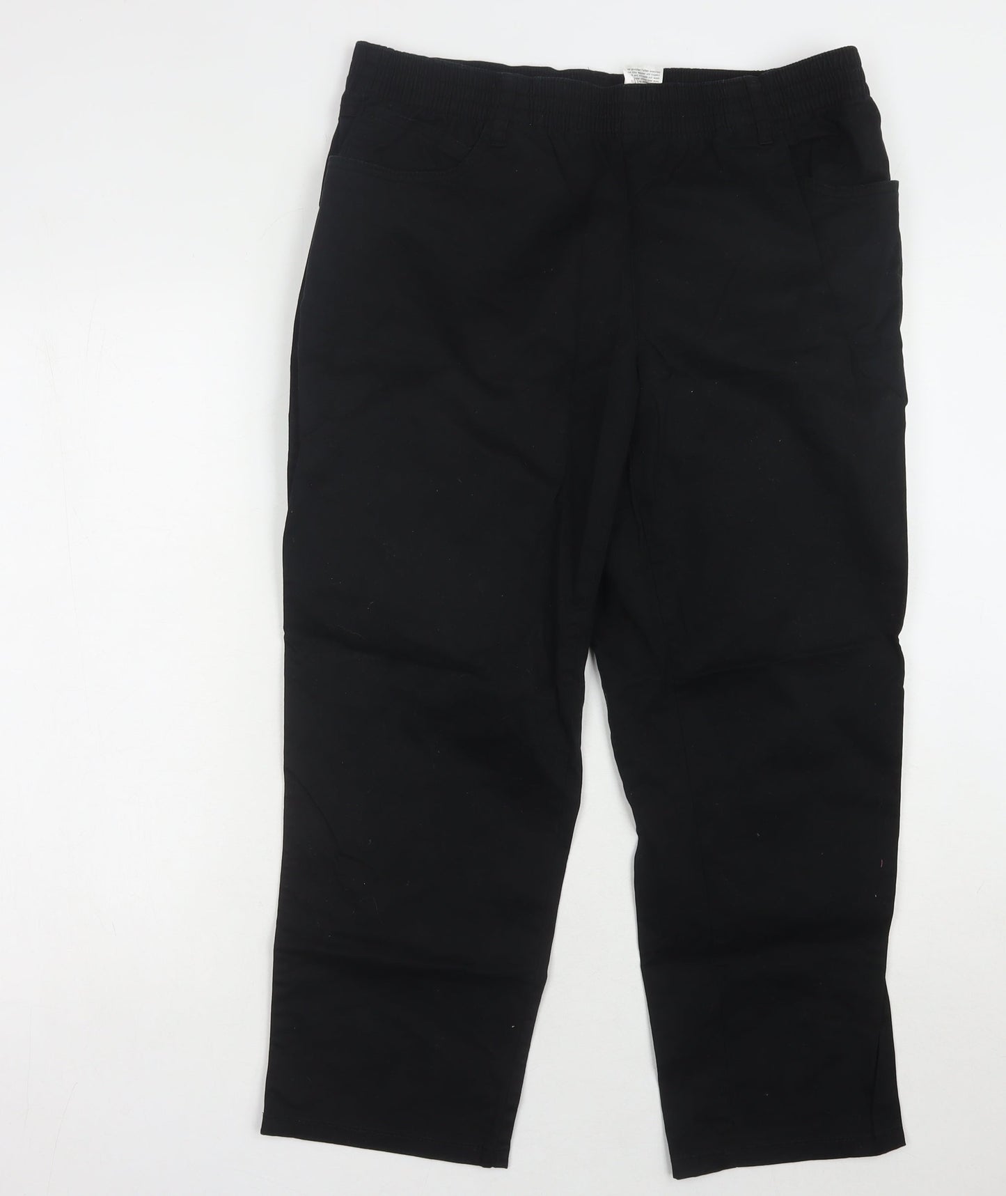 bpc bonprix Women’s Black Trousers, Size 20, Elastic Waist