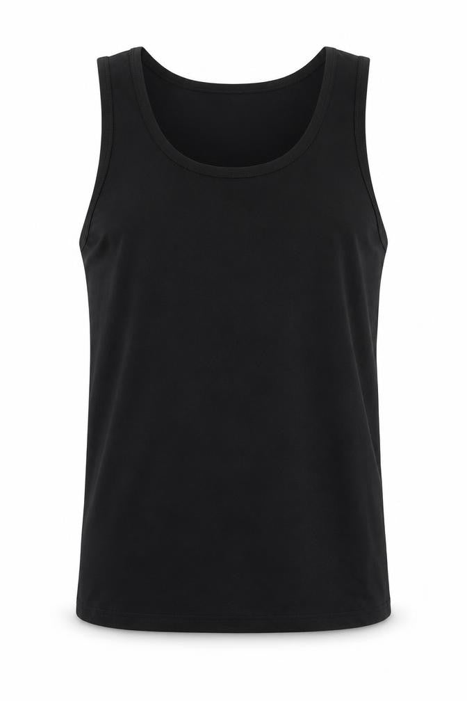Men's Black Tank Top - Large, Basic Style, Activewear