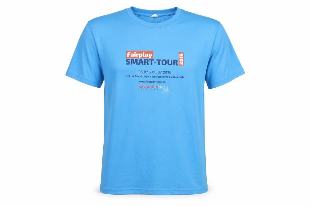 AWDis XL Blue T-Shirt for Men: Graphic Sports Top