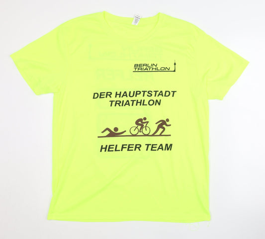 Roly Unisex Yellow XL Triathlon T-Shirt