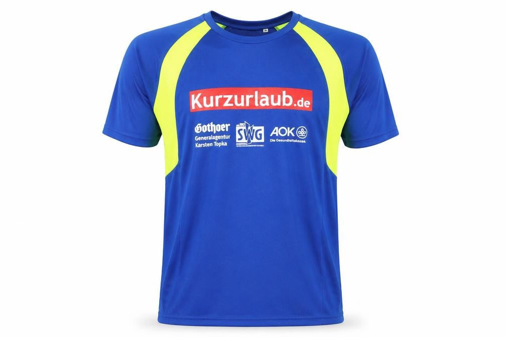 NATH Men's Blue Graphic Running T-Shirt Size M