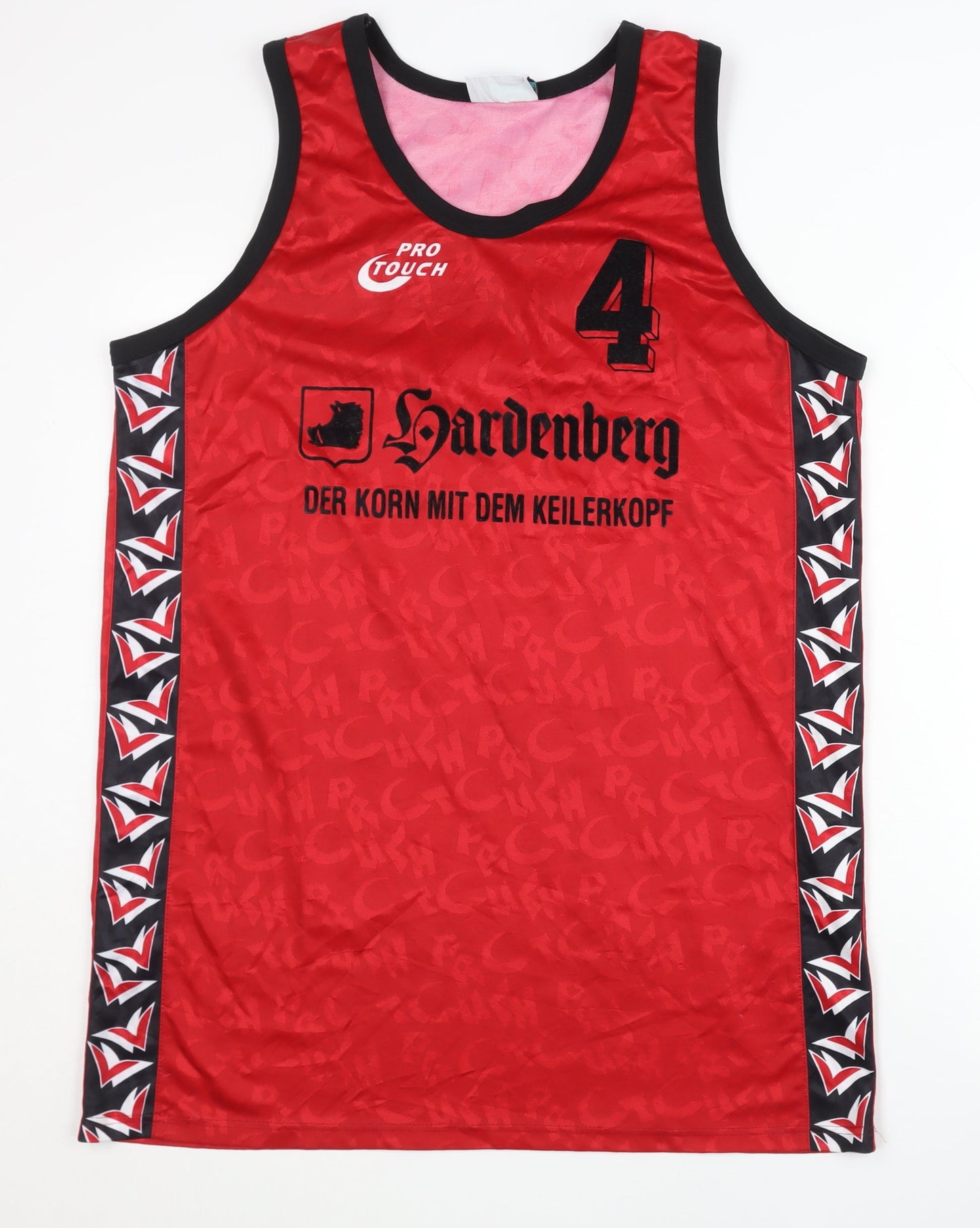 Pro Touch Men's Red Basketball Jersey L Sleeveless Tank