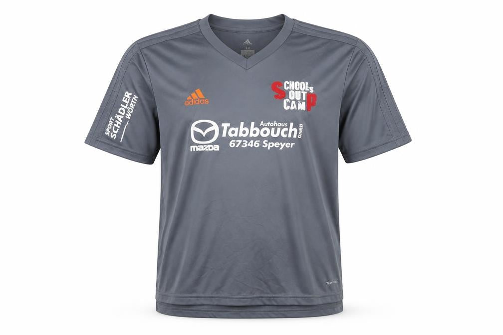 Adidas Men's Grey Football Jersey T-Shirt M