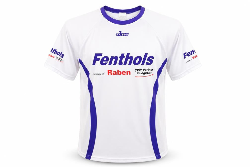 Acton Men's White L Jersey T-Shirt Fenthols