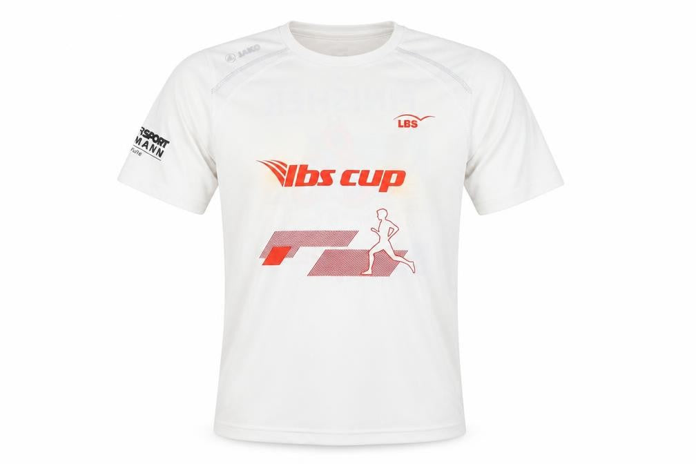 JAKO Men's White Graphic Running T-Shirt, Size M