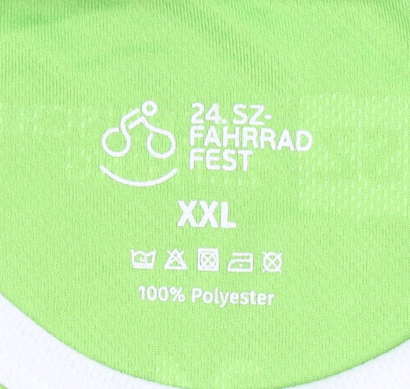 Fahrrad Fest Cycling T-Shirt for Men, Green XXL