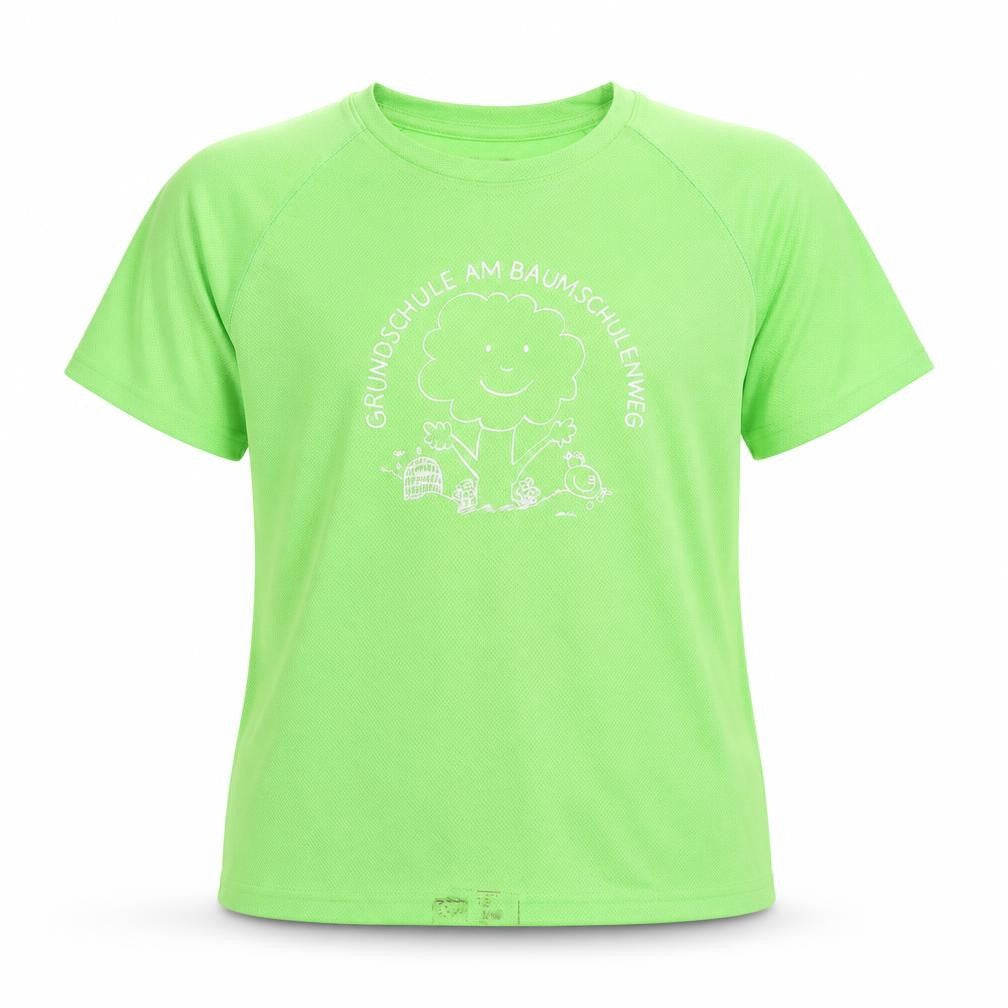 Fruit of the Loom Girls Green Short Sleeve Basic T-Shirt