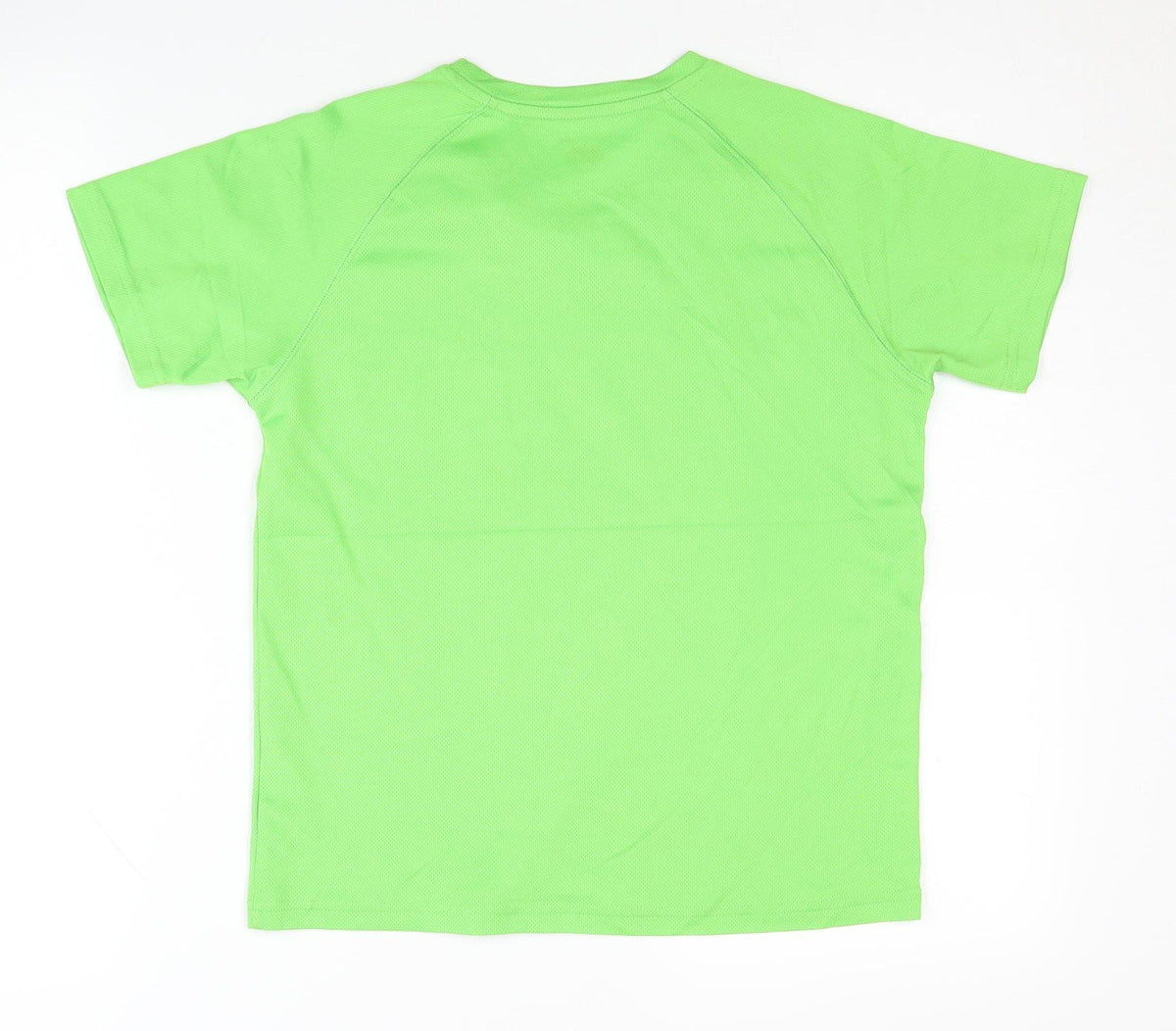 Fruit of the Loom Girls Green Short Sleeve Basic T-Shirt
