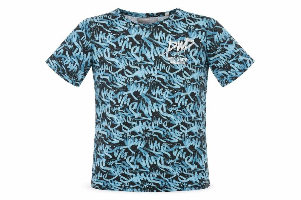 C&A Boys Blue Graphic Print T-Shirt Size 18