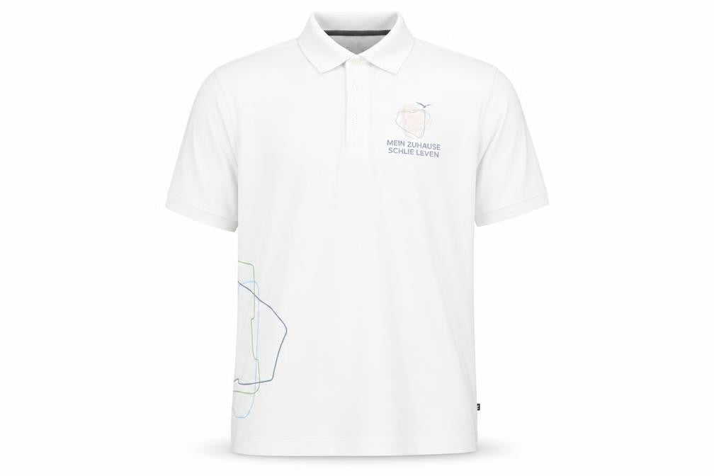 Tee Jays Men's White Polo Shirt L