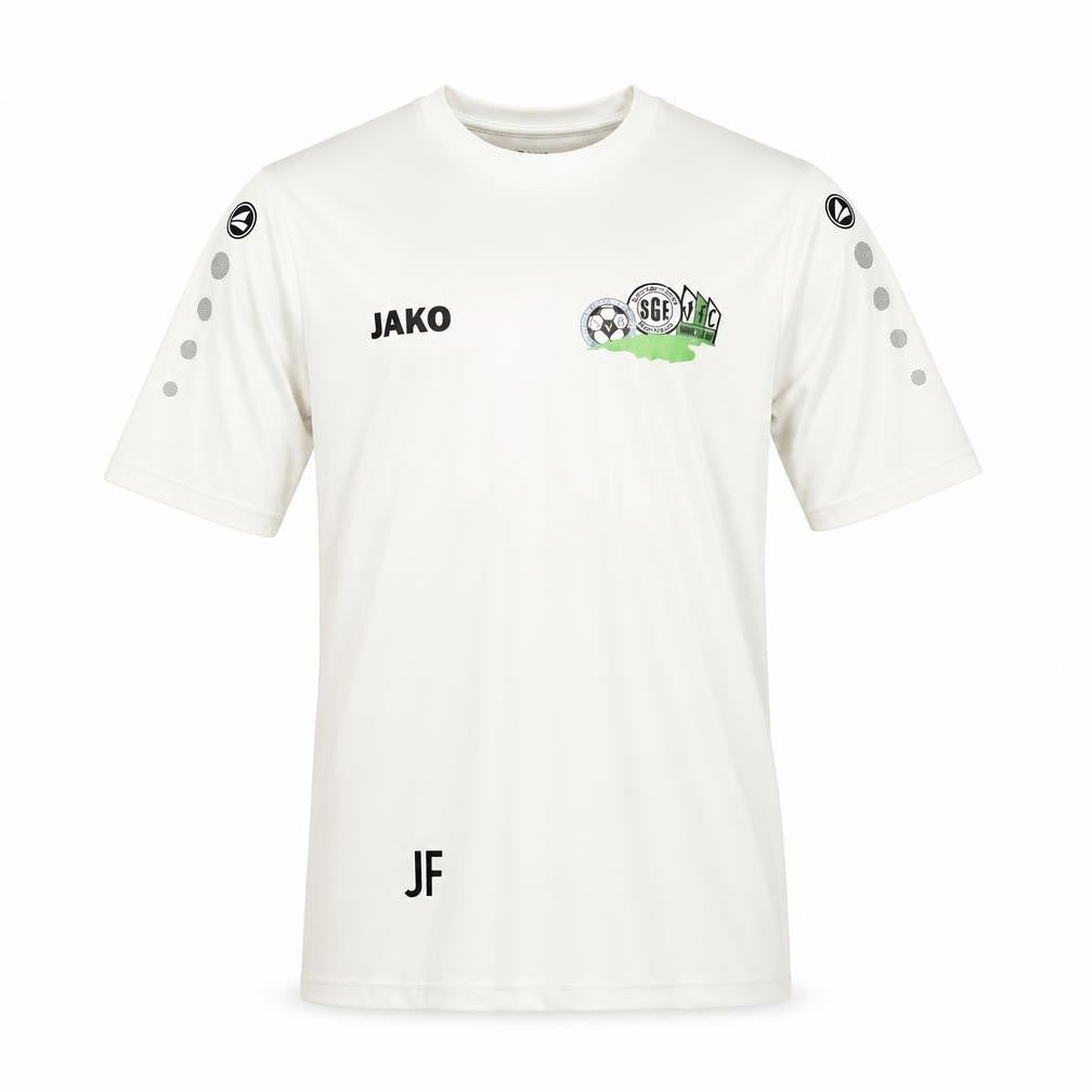 Jako Men's White S T-Shirt Logo Sports Activewear