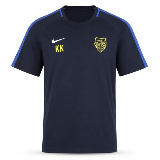 Front view of Nike Men's Blue Jersey T-Shirt, size L