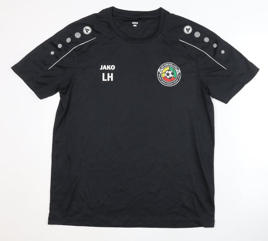 JAKO Men's Black Football T-Shirt L