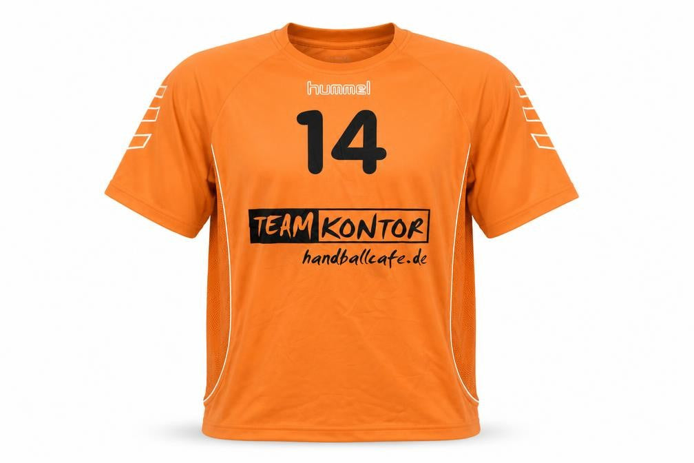Hummel Men's Orange Handball Jersey Size L
