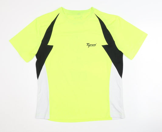 Tyron Unisex Yellow Running T-Shirt, Size S