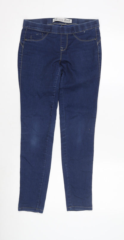 Additional front view of Denim Co. Women's Blue Jegging, size 6, Casual Trousers