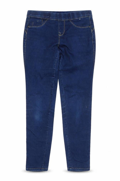Front view of Denim Co. Women's Blue Jegging, size 6, Casual Trousers