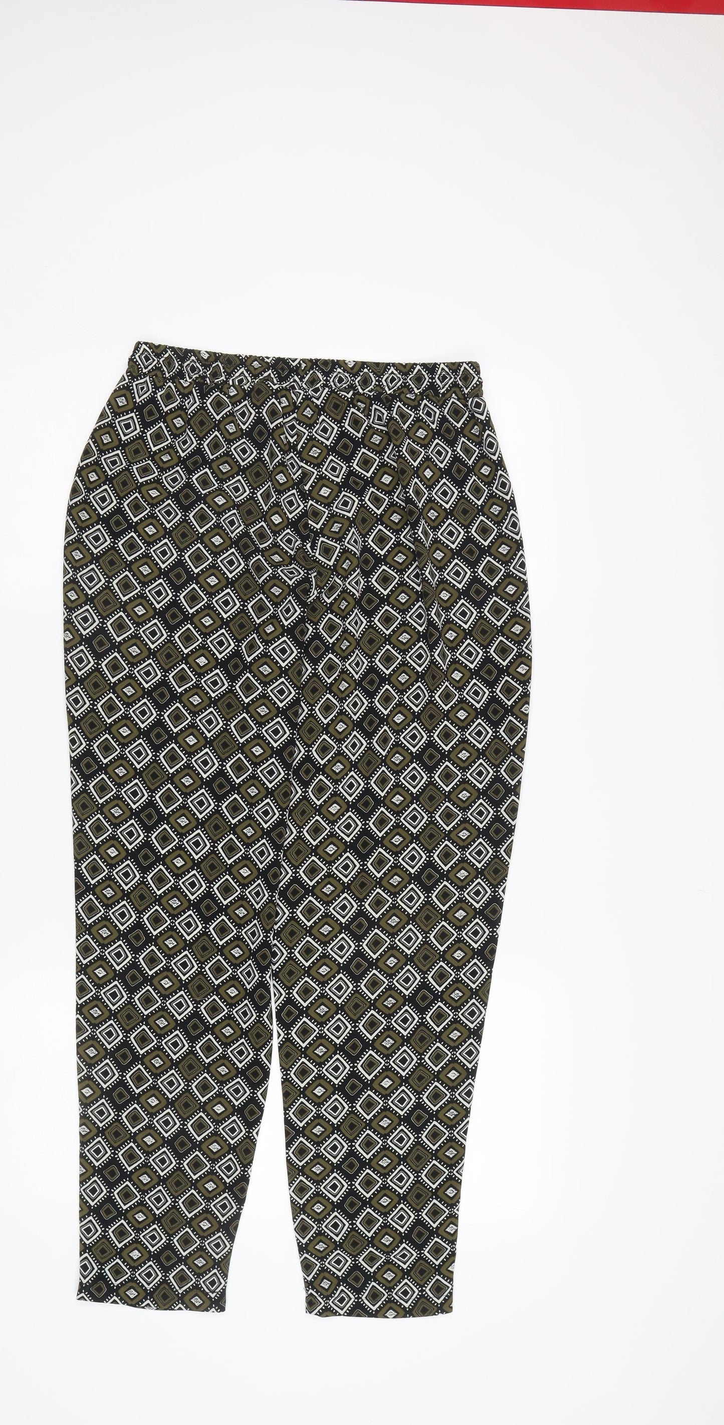 Papaya Women's Geometric Multicoloured Trousers