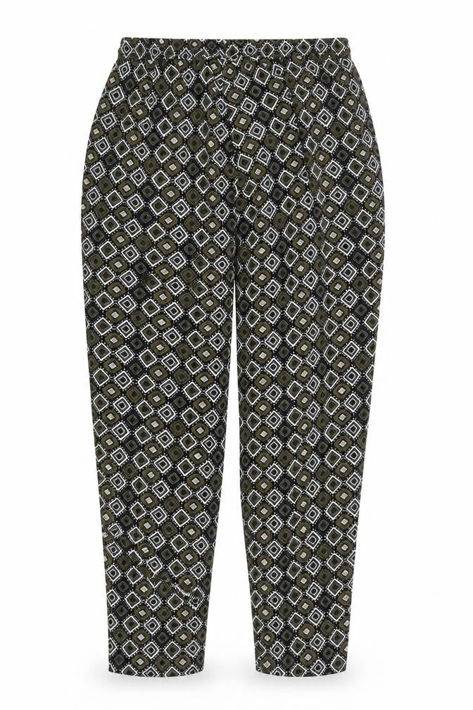 Papaya Women's Geometric Multicoloured Trousers