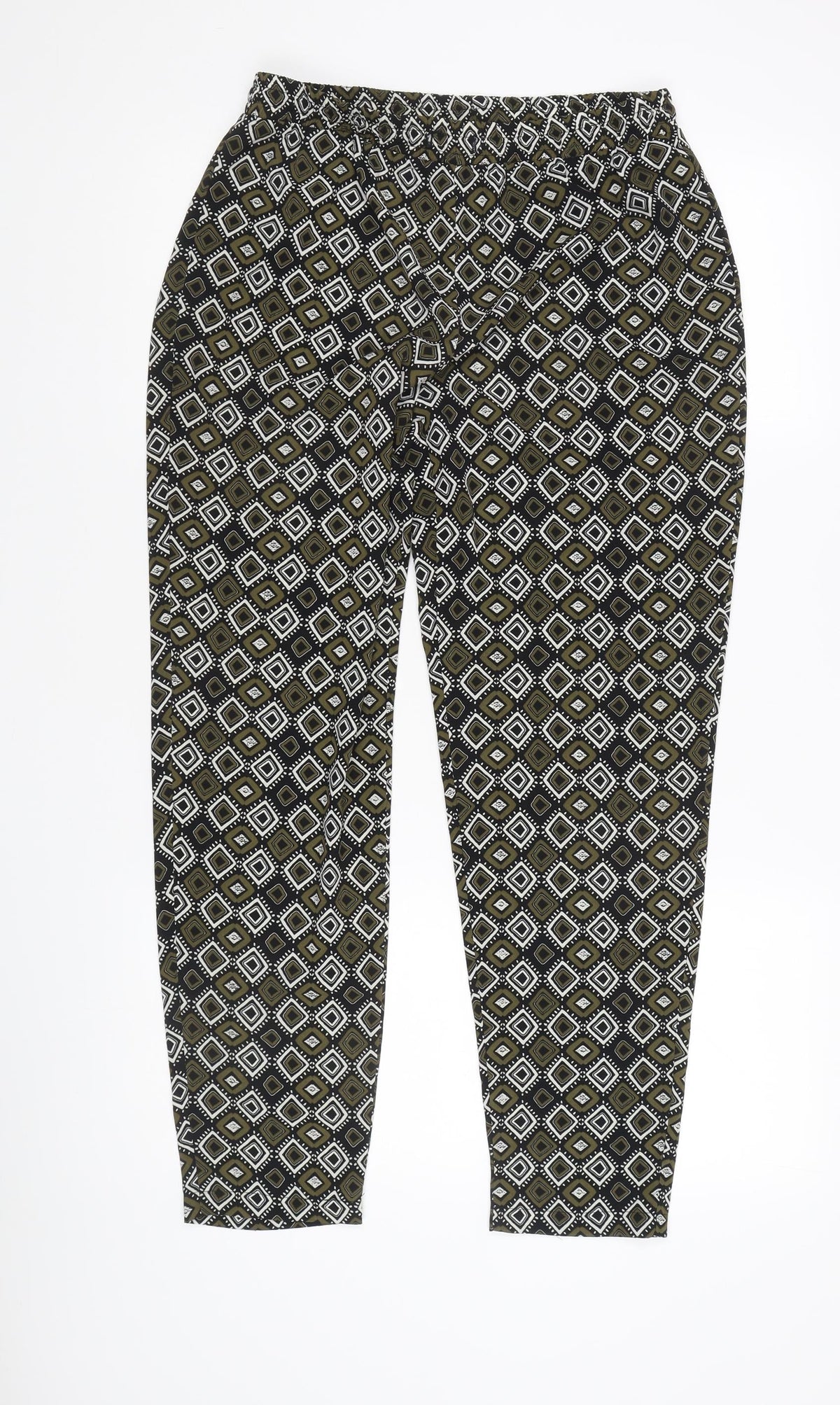 Papaya Women's Geometric Multicoloured Trousers