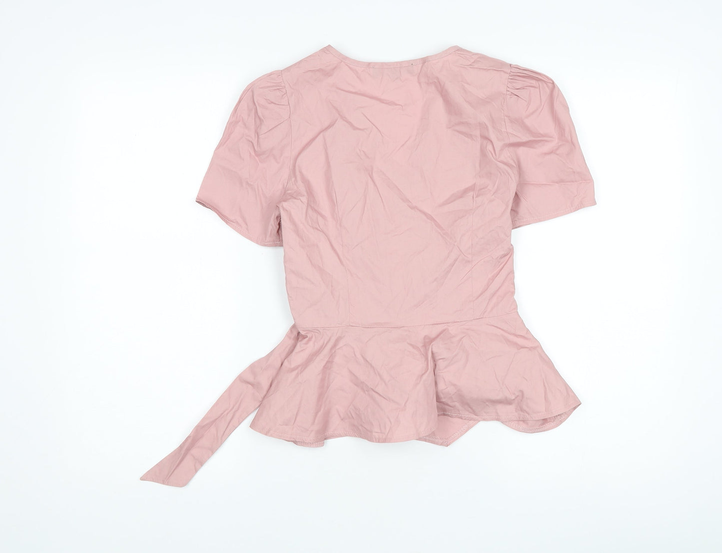In The Style Women's Pink Wrap Blouse, Size 8
