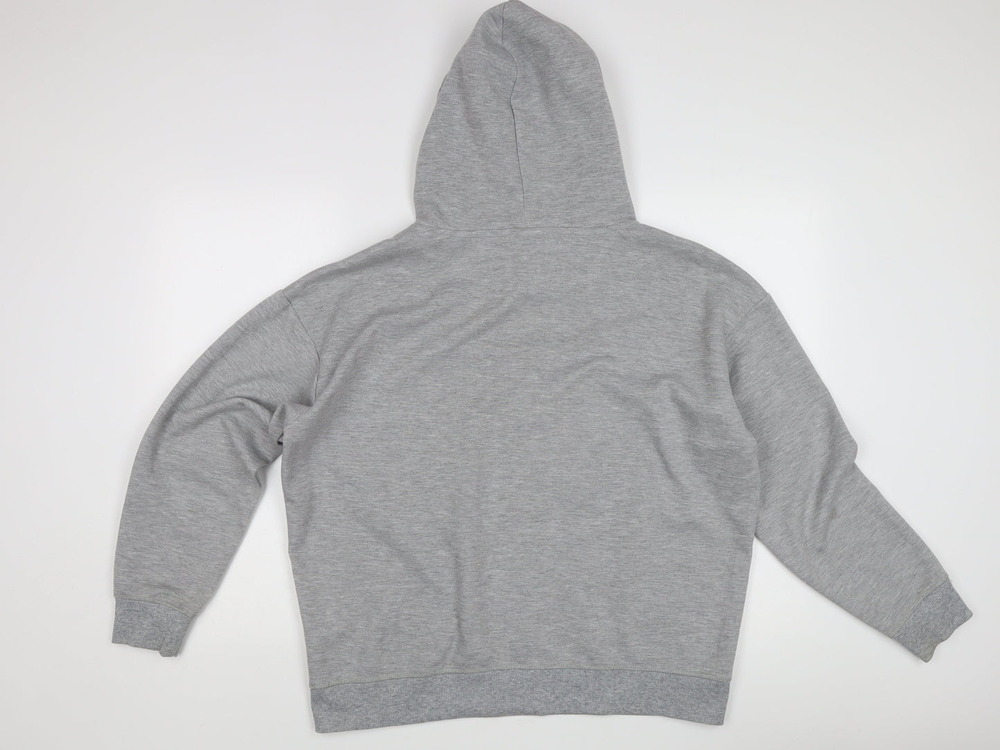 H&M Men's Grey Hoodie, Size S, Lightweight Pullover