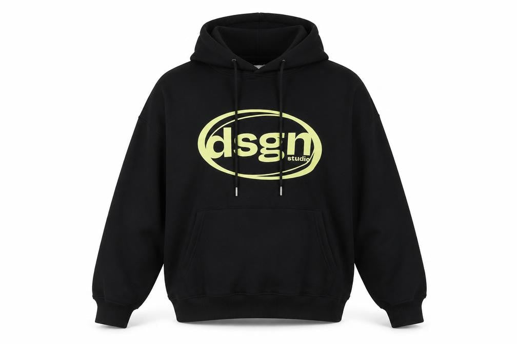 Boohoo Women’s Black Logo Pullover Hoodie Size S